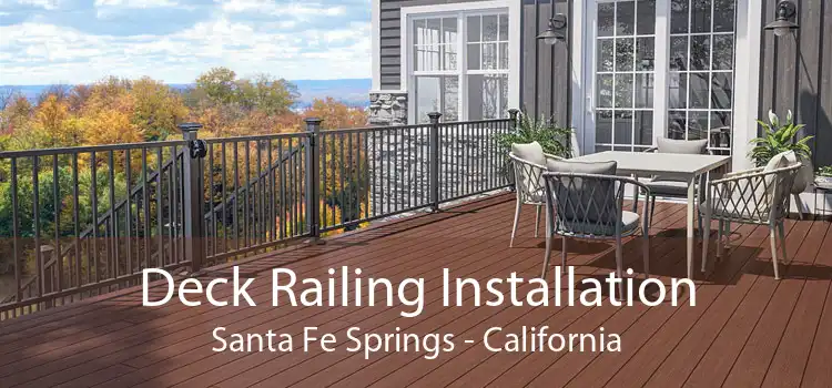 Deck Railing Installation Santa Fe Springs - California