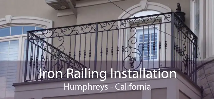 Iron Railing Installation Humphreys - California