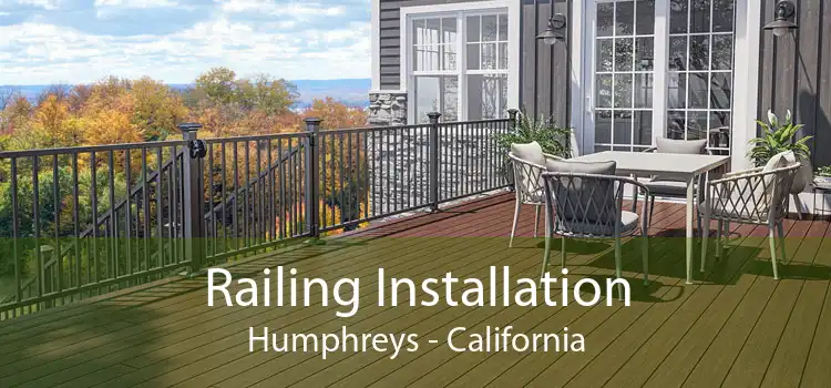 Railing Installation Humphreys - California