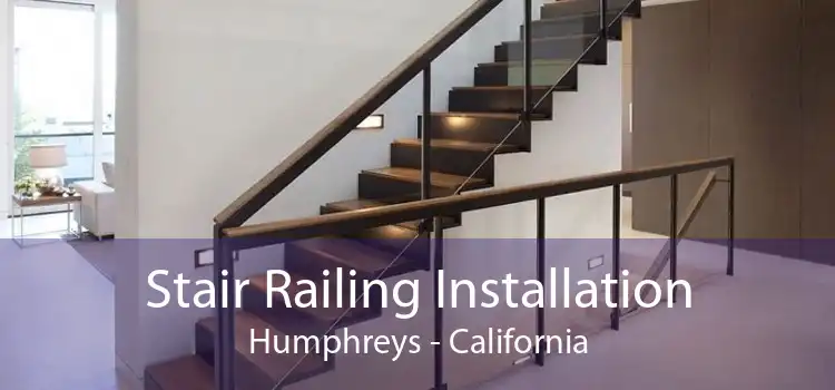 Stair Railing Installation Humphreys - California